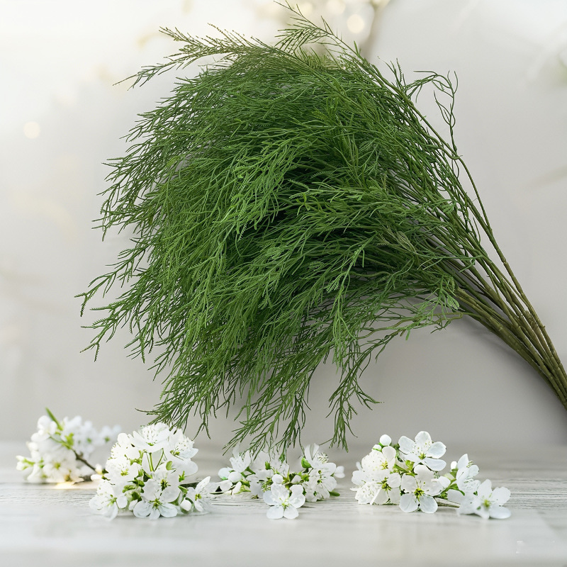 仿真花婚庆森系绿色叶子绿草绿植布置户外草坪婚礼装饰直销批发