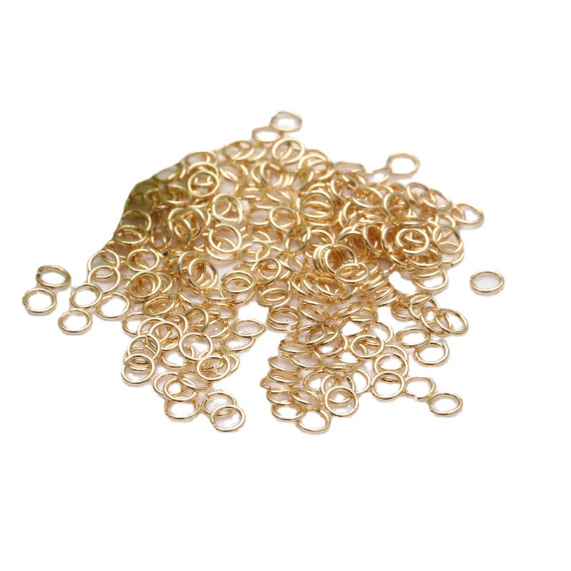 14K Bag Closed Open Loop Color Preserving Necklace Bracelet Connecting Loop Handmade Diy Accessories Ring Connecting Loop Item Picture