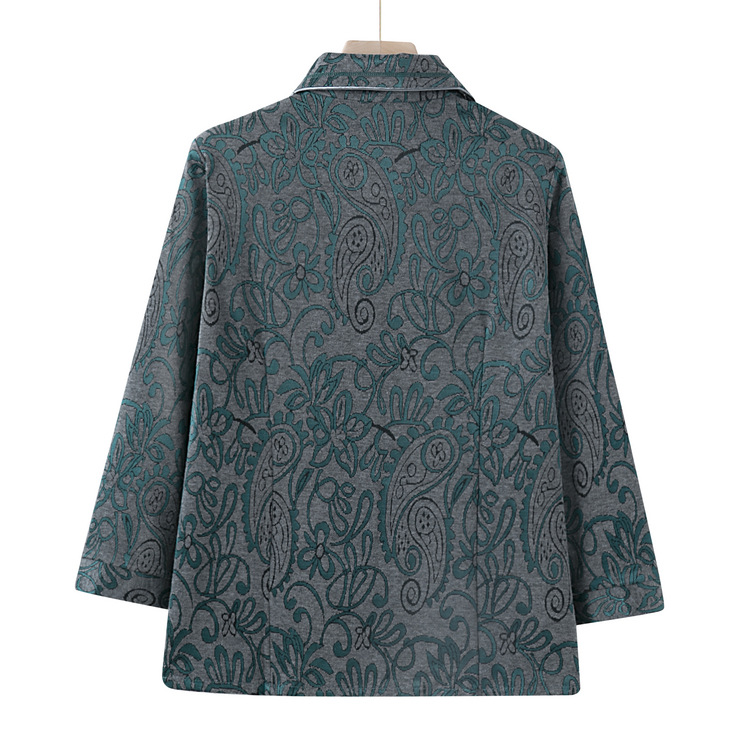 Women's clothing for middle-aged and elderly people, long-sleeved coats for mothers in spring, spring and autumn clothes for grandmothers in their 60s and 70s, and thin shirts for the elderly Application Scenario