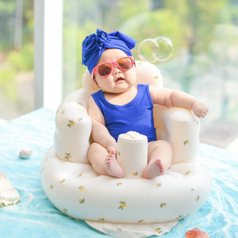 便携宝宝座椅婴儿洗澡浴凳防摔椅学座椅婴儿充气沙发可折叠详情图4
