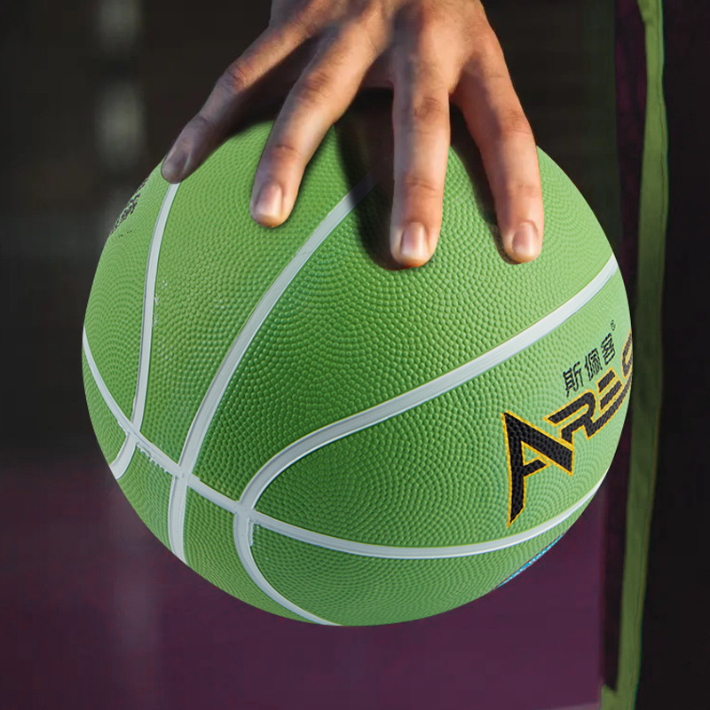成人标准篮球牛皮真皮球手感室内外6号7号耐磨加重专业橡胶球批发详情图3
