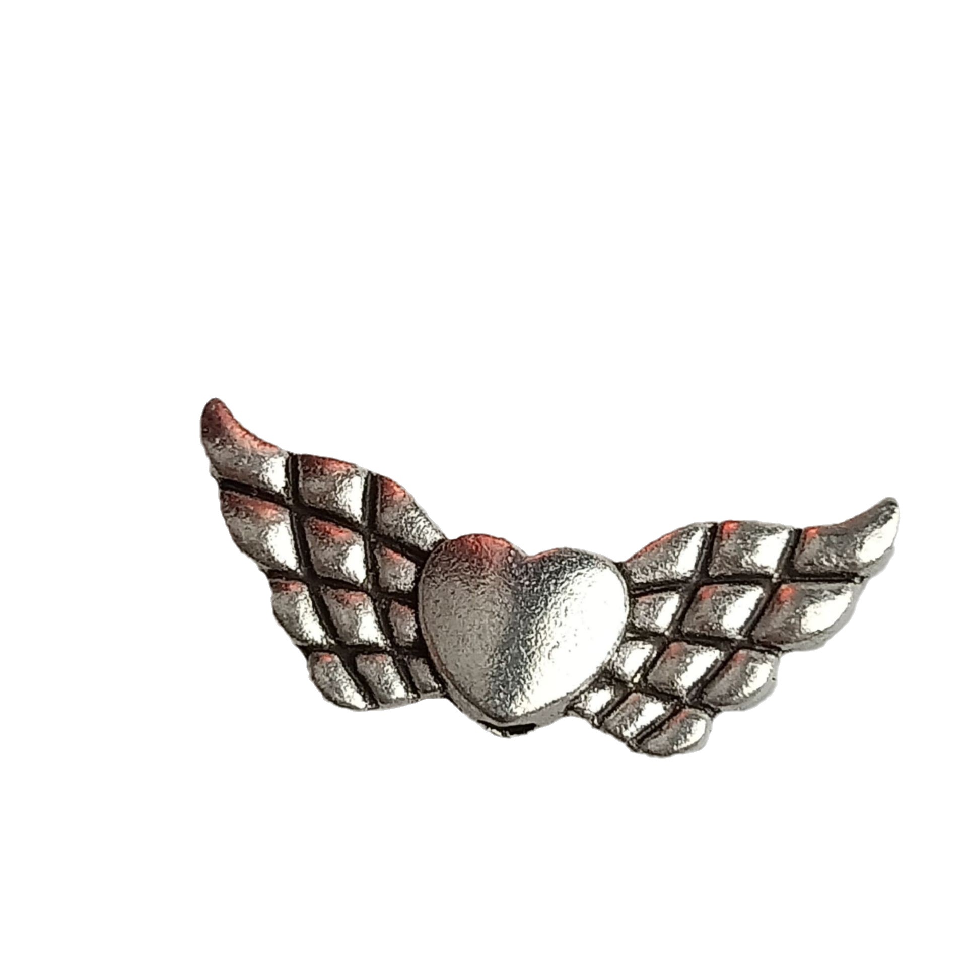 2Mm Aperture Hole Piercing Accessory Connector Bead Love Wings Diy Vintage Style Necklace Accessories Wholesale Item Picture