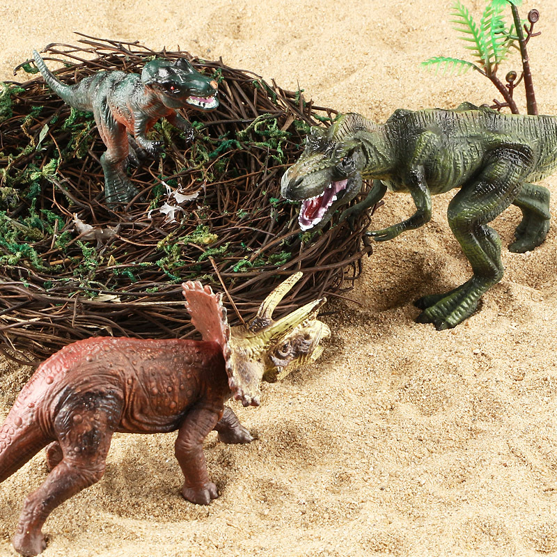 跨境亚马逊实心恐龙玩具套装动物模型塑胶仿真霸王龙儿童玩具礼品详情图3