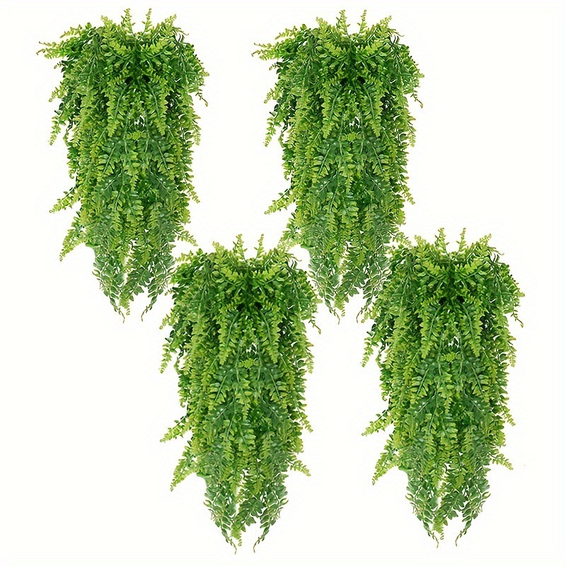 亚马逊仿真壁挂波斯草藤条人造悬挂蕨类植物藤蔓悬挂绿色植物详情5
