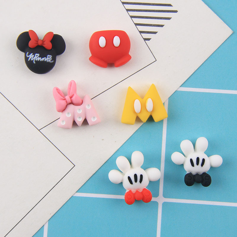 Cartoon mini letter resin cream glue phone case headband hair clip accessories diy factory wholesale water cup post details Picture