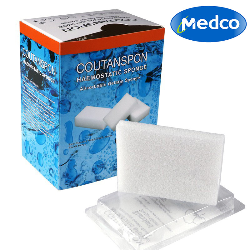 外贸专供一次性医用止血海绵可吸收辅料无菌海绵明胶手术用止血棉