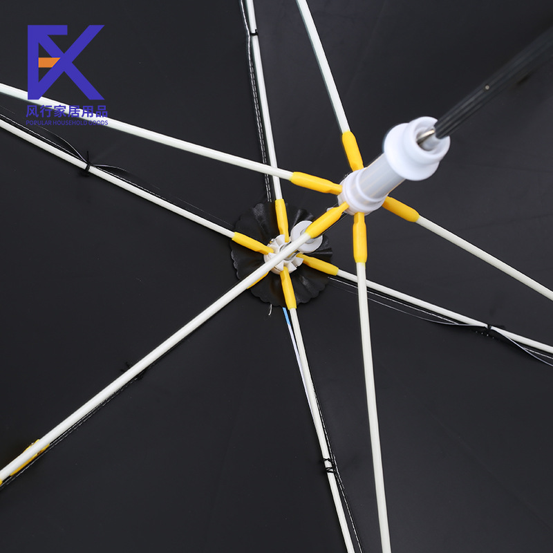 新款圆角防戳/遮阳黑胶晴雨细节图