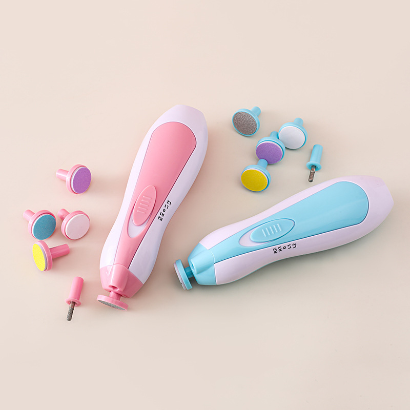 English packaging baby electric nail sharpener PP storage box, electric nail sharpener baby nail trimming tool Application Scenario
