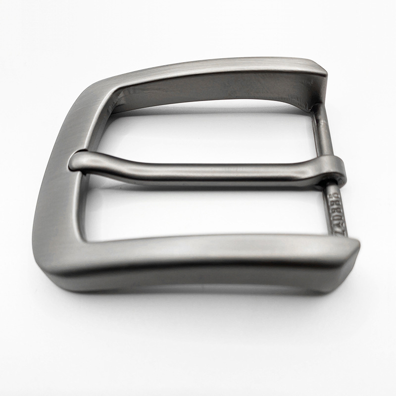 The manufacturer supplies high-end zinc alloy men's belt buckles with pin fasteners, 4.0cm in stock details Picture