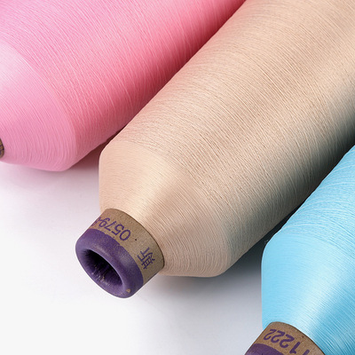 Factory direct supply of dyed high-elastic silk thread, nylon colored yarn for base socks, patchwork thread, colored elastic sewing and overlock edge thread Application Scenario