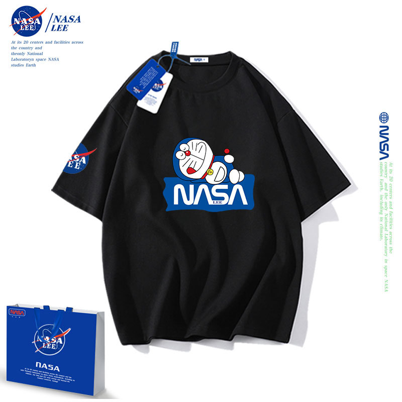 NASA儿童短袖夏2022新款炸街衣服棉t恤短袖洋气中大童儿童t恤批发详情图3