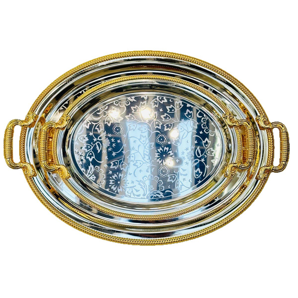 والواقع أن أقراص الحلوى المصنوعة من صينية بنوم بنه الفضية الفضية، تعد بمثابة صينية من الفواكه المجففة للمنازل في الشرق الأوسط Item Picture