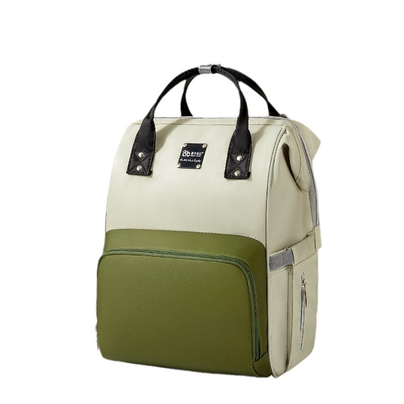 Mommy Mother And Baby Backpack 2024 New Portable Double Shoulder Large Capacity Out Lightweight Crossbody Multi-Functional Oxford details Picture