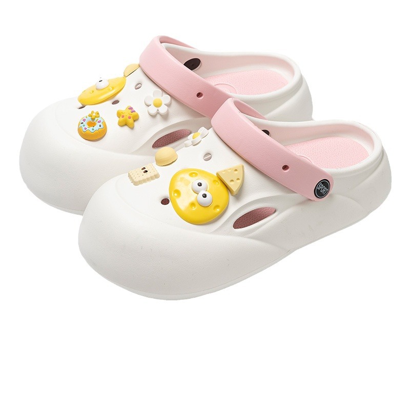 Crocs Women's Summer 2024 New Non-Slip And Deodorant Eva Beach Shoes To Wear Sandals Outside The Head Sandals Item Picture
