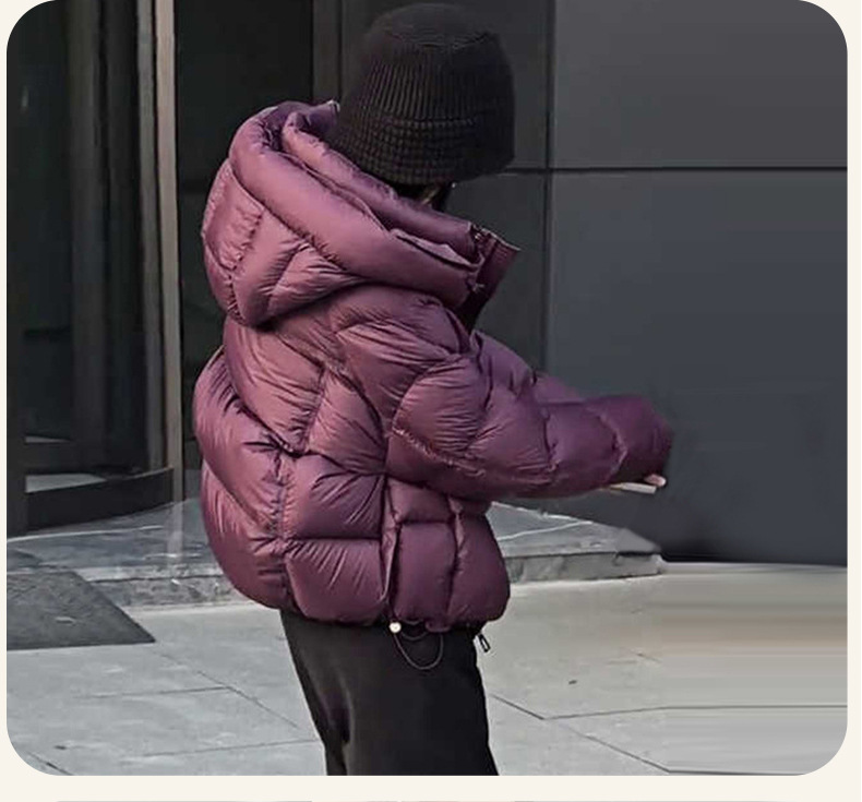 泡芙羽绒服女2025冬季新款短款外套鸭绒高充绒量高级感平湖批发详情10