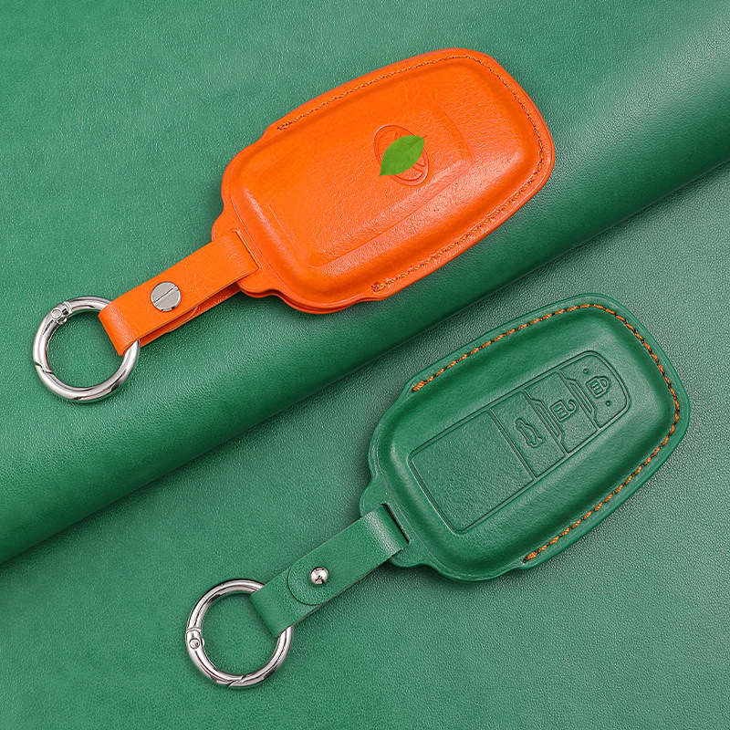 超纤车载钥匙套丰田专用钥匙包纯手工制作钥匙包带钥匙链详情图3