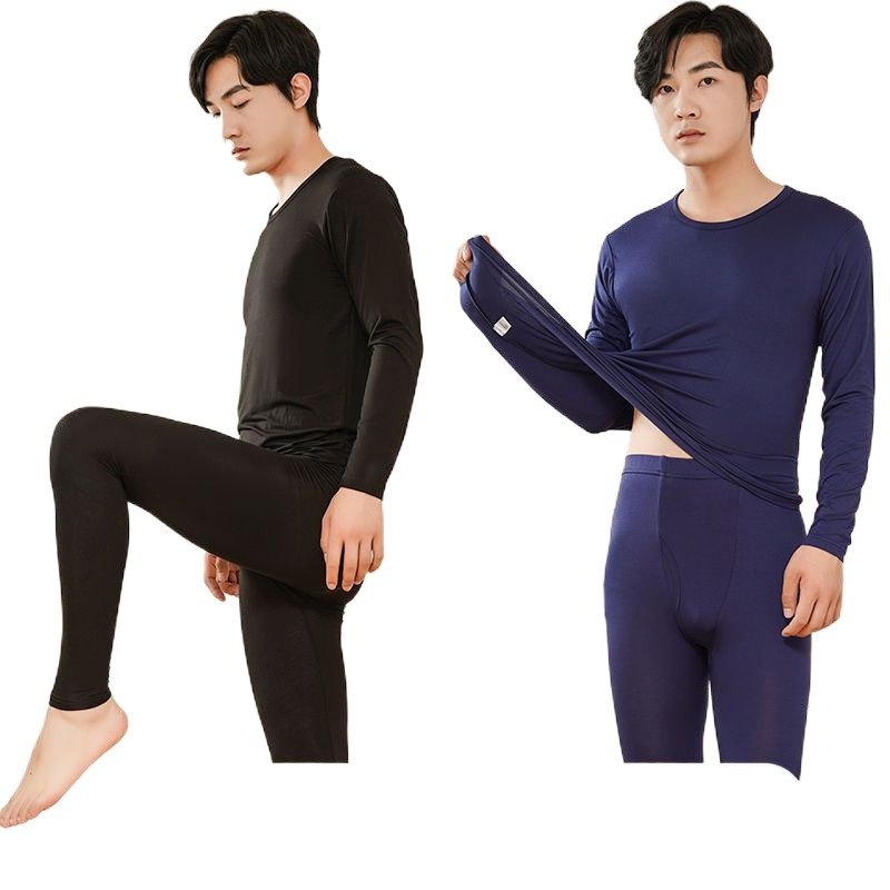Modal thin underwear for men, warm and slimming, long Johns and long pants, large-sized base tight-fitting sweaters and long pants for men Item Picture