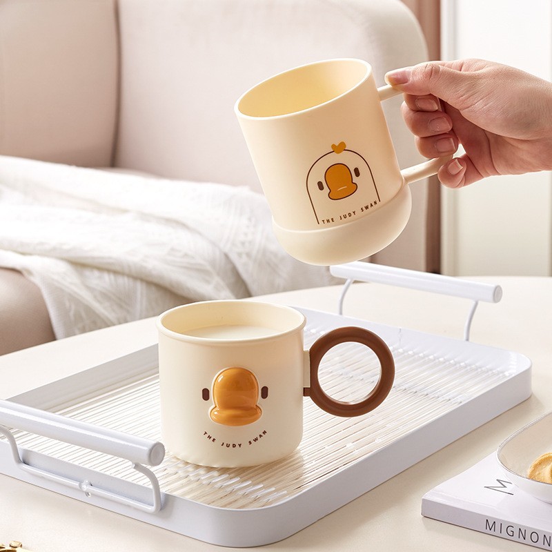 Cute cartoon gargaring cup para niños Specification image