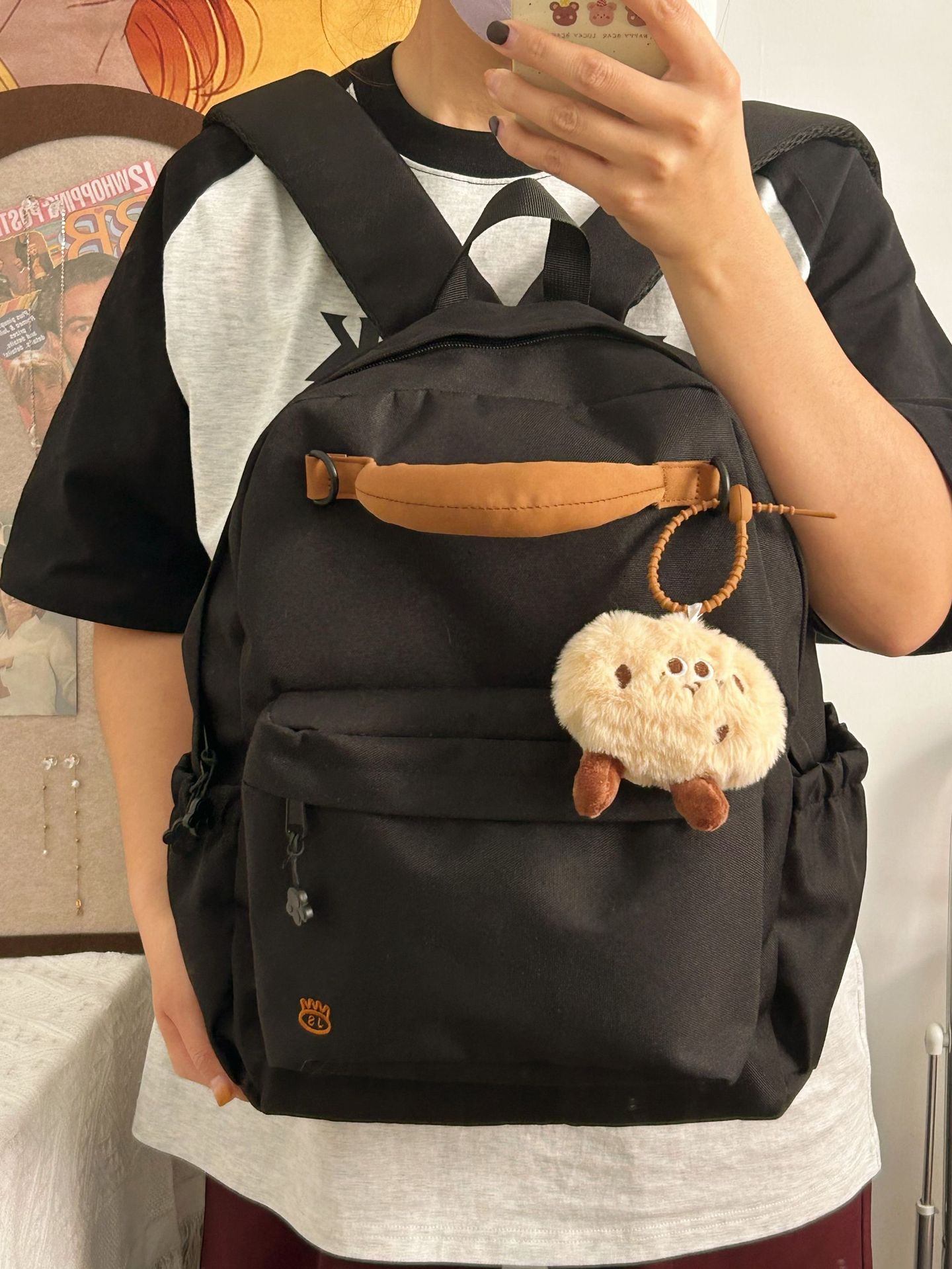 Mochila japonesa escuela media pareja versión coreana simple gran capacidad viajero niña escuela secundaria estudiante universitario pequeña mochila fresca Application Scenario