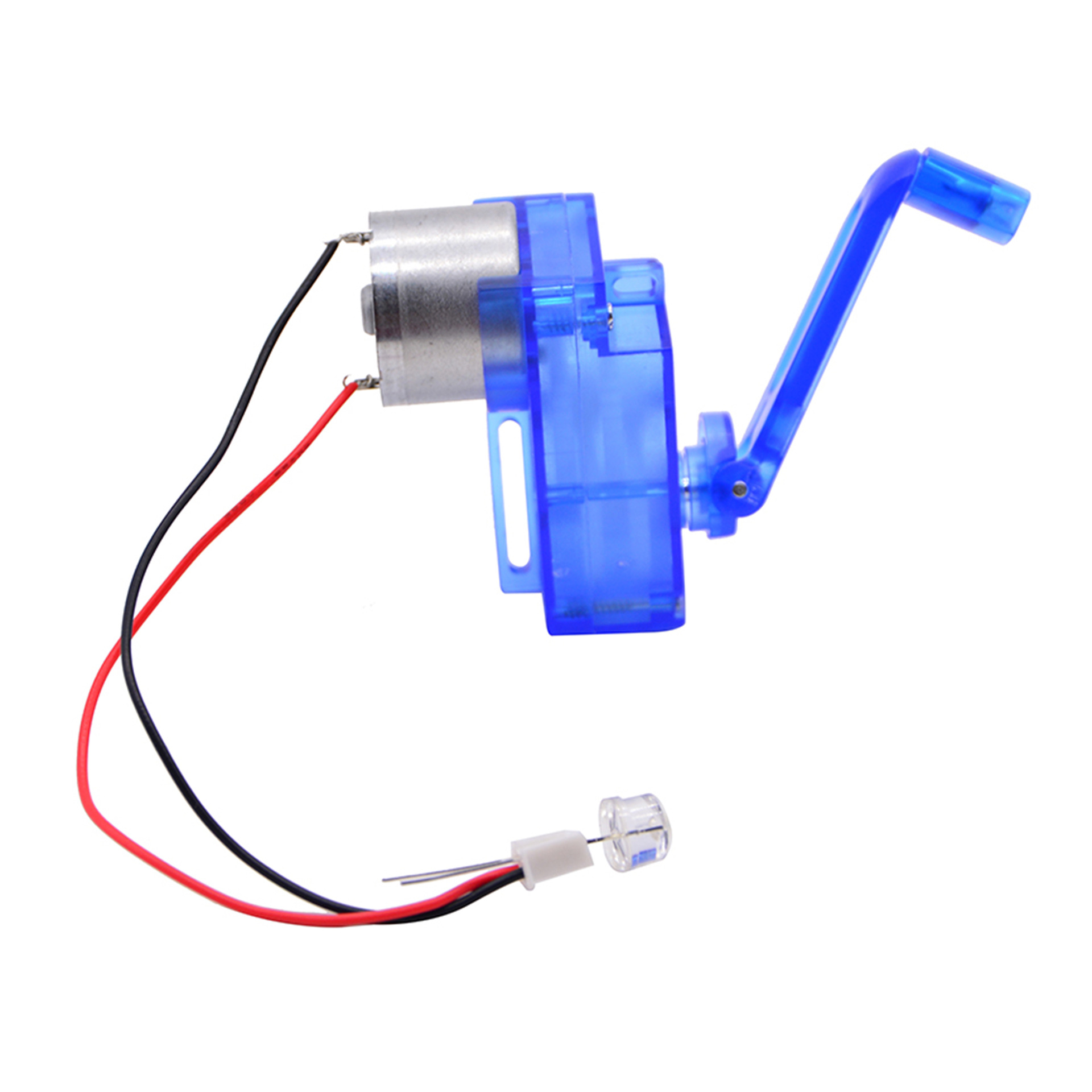 Recommended direct-sale hand-cranked engine generator technology production type youth science popularization model from the manufacturer Item Picture