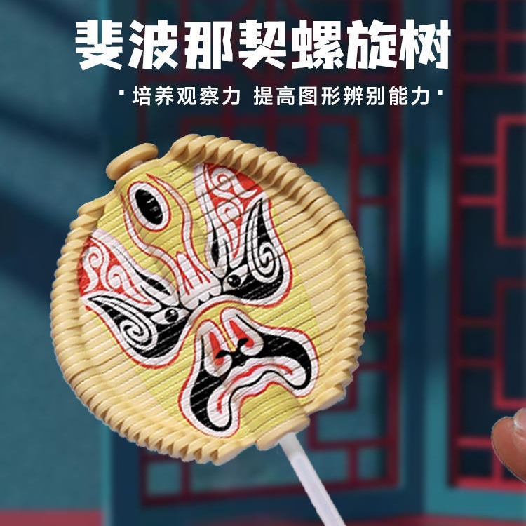 National trend rotating lolly toy facial mask children's ABS stress-relieving and educational display piece Fibonacci spiral tree Application Scenario