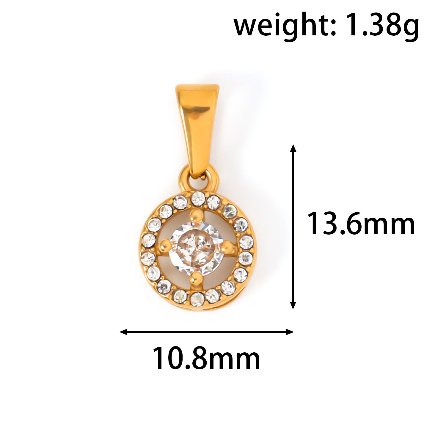 跨境新款简约不锈钢单吊坠蝴蝶结船舵船锚个性项链配饰挂件批发详情11