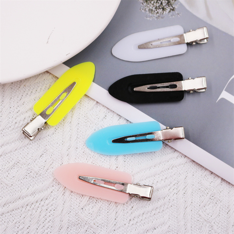 Chuan Ye Blue Hairpin Female Network Red 2021 New Haircard Side Simple Fringe Clip Headwear Specification drawing