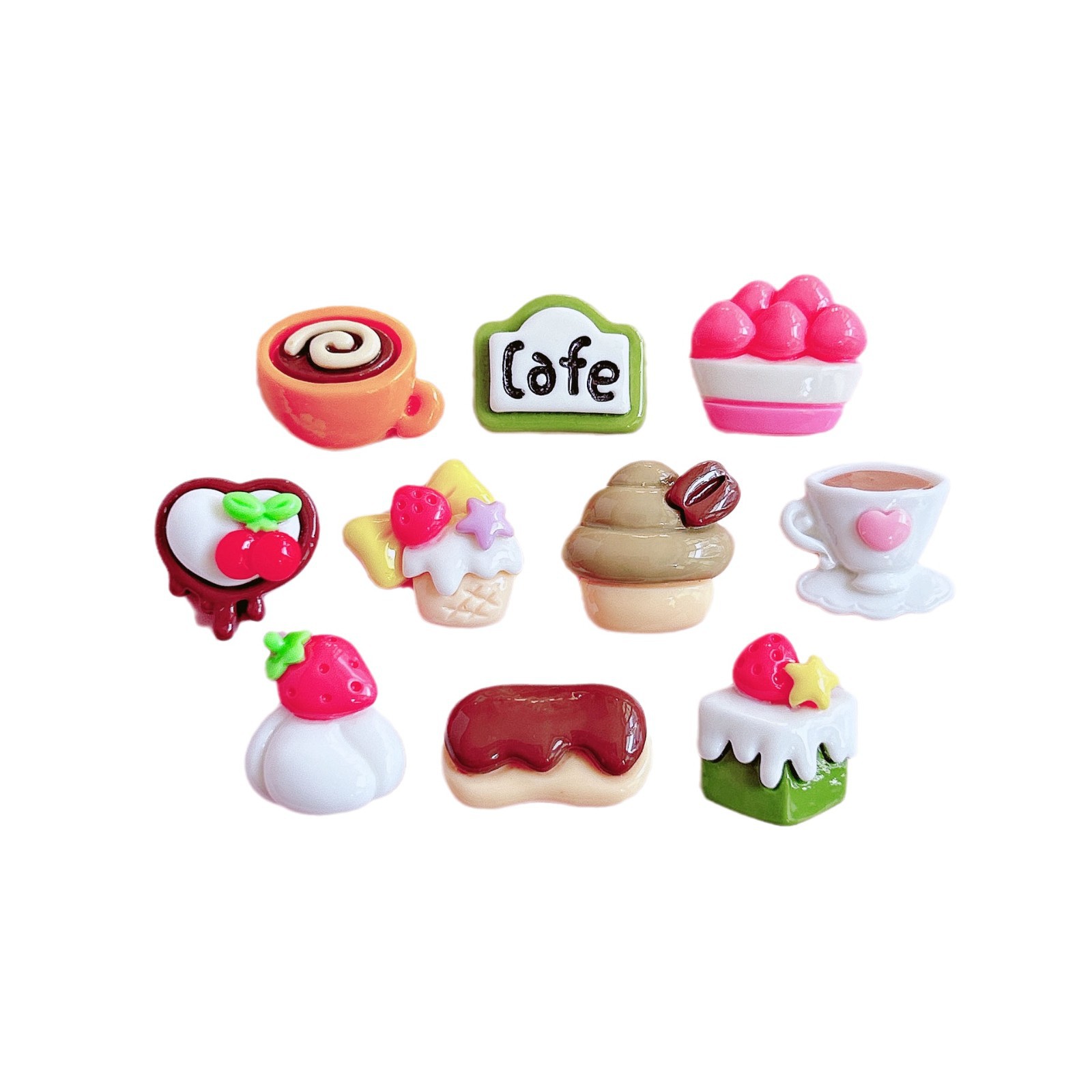 xn Enjoy Food and Play Decorative Accessories, handcrafted hair accessories with pendants, diy creative decorative material stickers Item Picture