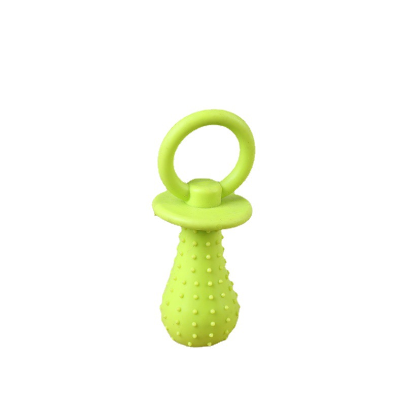 Pet TPR biting pacifier, dog bell toy, chewing and teething rubber, training puppy vocal interaction toy Item Picture