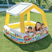 INTEX57470海底世界遮阳水池家庭充气水池儿童户外娱乐泳池充气玩具现货批发