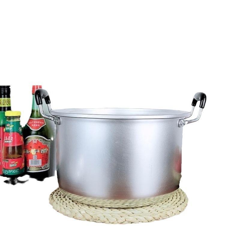 Jinxi soup pot, aluminum pot, old-fashioned gas household double-layer steaming grid pot, thickened antimony pot, stew pot, large capacity for boiling water and cooking rice Item Picture