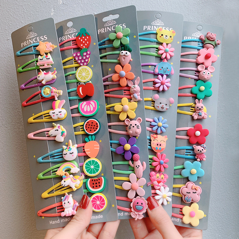 Children's Hair Clip Baby Broken Hair Clip Edge Clip Girl's Side Bangs Clip Bb Clip Princess Girl Cute Hair Clip Headpiece