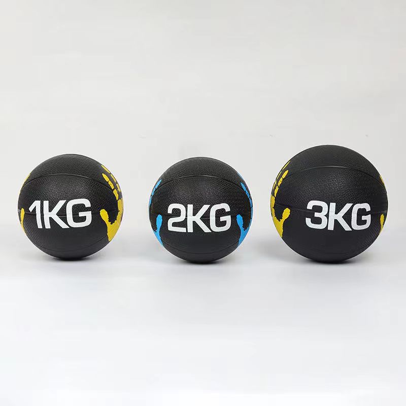 Home fitness medicine balls, solid balance rubber balls, exercise rehabilitation, waist and abdominal private training, physical fitness training balls, gravity balls details Picture