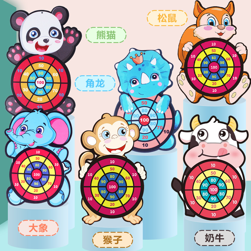 Cross-border toys Children cartoon sticky target ball suction cup darts target indoor and outdoor throwing sticky ball interactive game details Picture