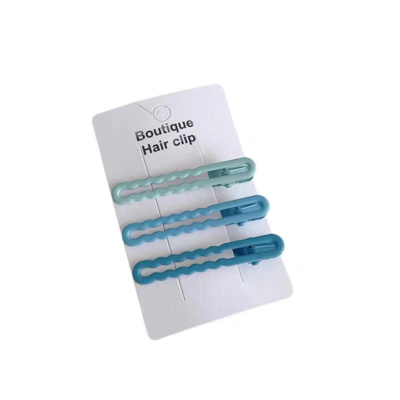2023 New Wave Hairpin Side Broken Hair One Line Clip Frosted Bangs Clip Summer Trackless Hairpin Hair Accessories Wholesale Item Picture