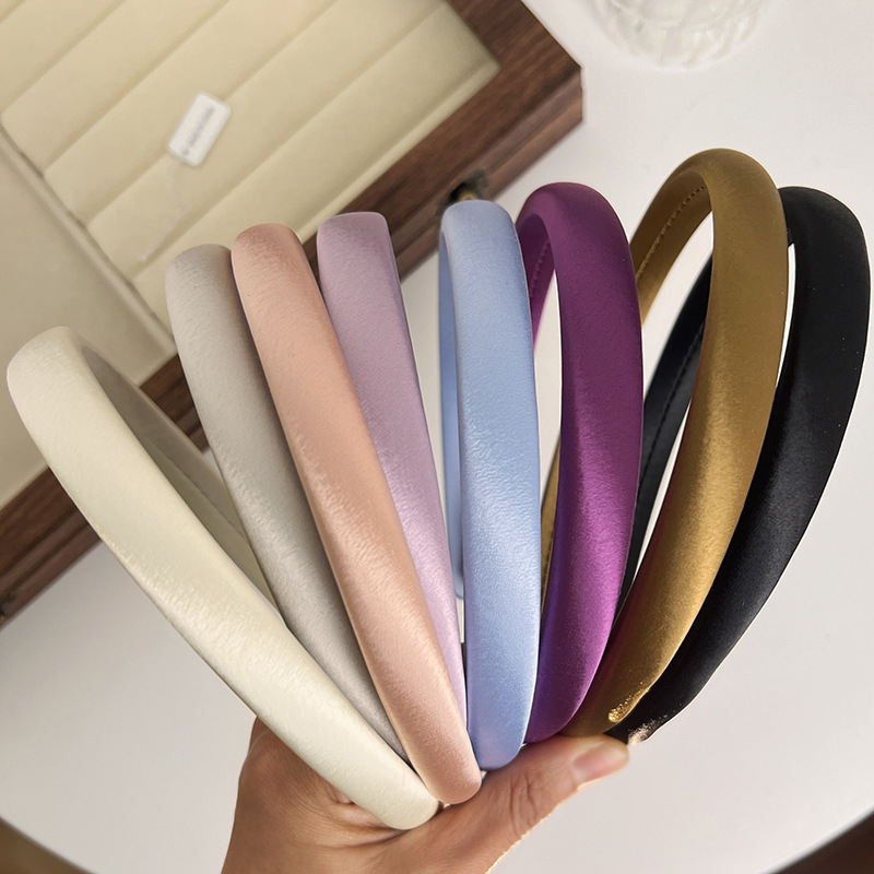 French Fine Hair Band Gentle White Girl Super Fairy Luster Basic Pressure Hair Face Band Temperament Hair Clip