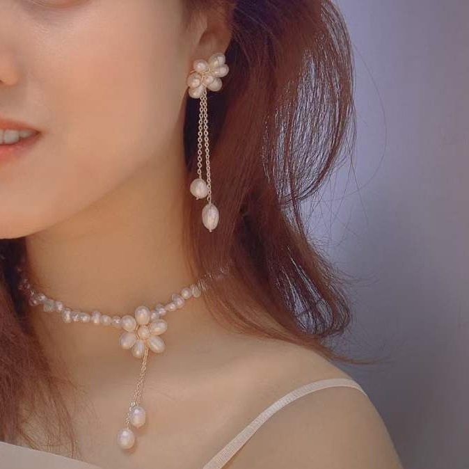 Flor inteligente collar de perlas simple yaco personas influencers explosivo pequeño fresco moda popular XL096051 Specification image