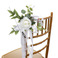 婚礼现场布置仿真花椅背花，白底实物图