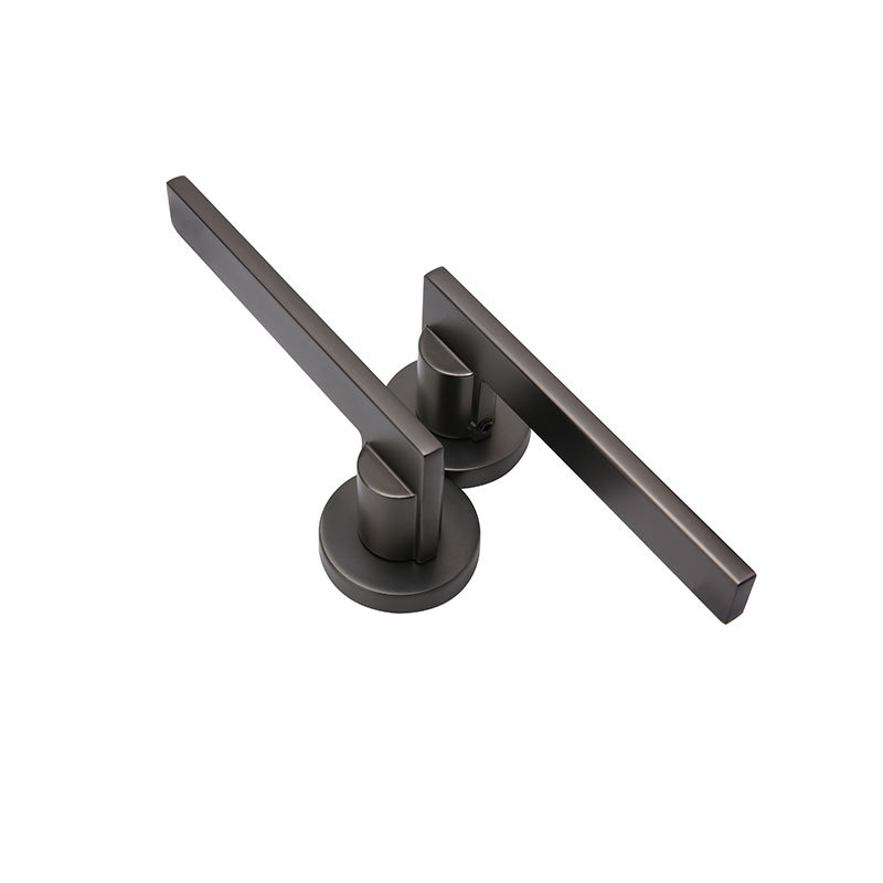 Nickel Wire Door Lock Minimalist Modern Interior Wooden Door Handle Magnetic Mute Bedroom Door Lock Bathroom Split Lock Item Picture