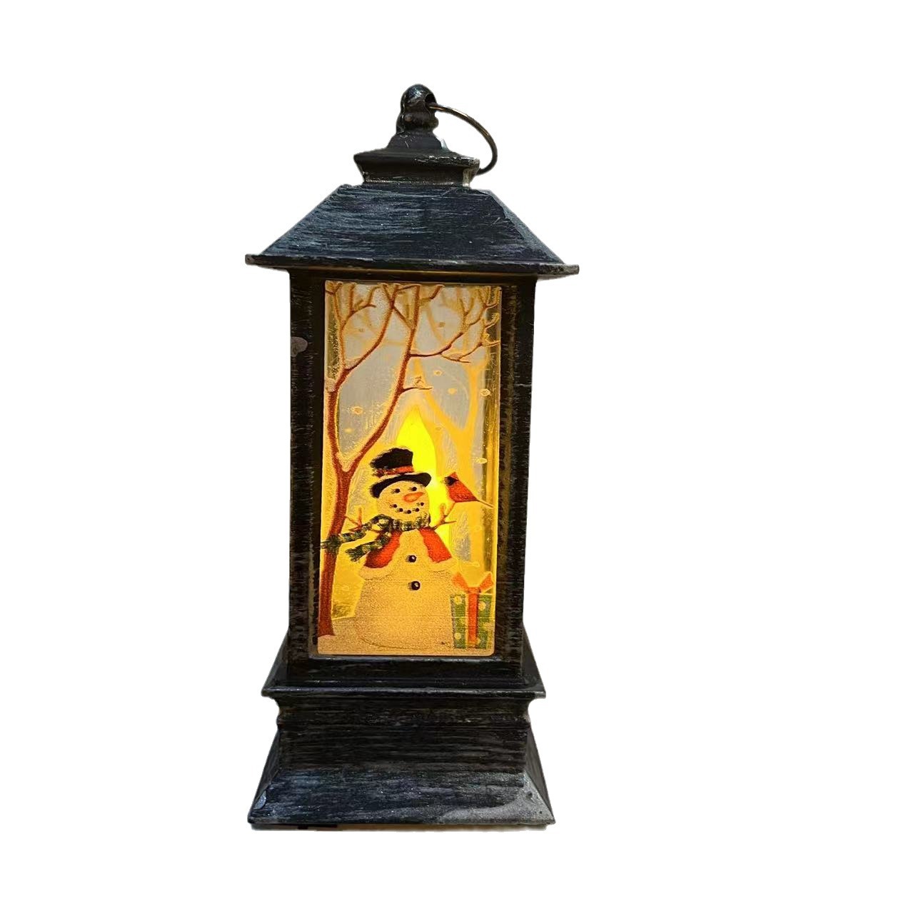 Christmas Decorations Christmas Oil Light Small Wind Light Simulation Flame Light Led Wind Light Candle Light Christmas Hand Light Item Picture