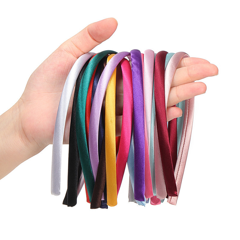10Mm Wrap Cloth Headband Europe And The United States Cross-Border Amazon Fashion Hair Accessories Headband 1.0Mm Wide Edge Color Ding Diy Handmade Item Picture