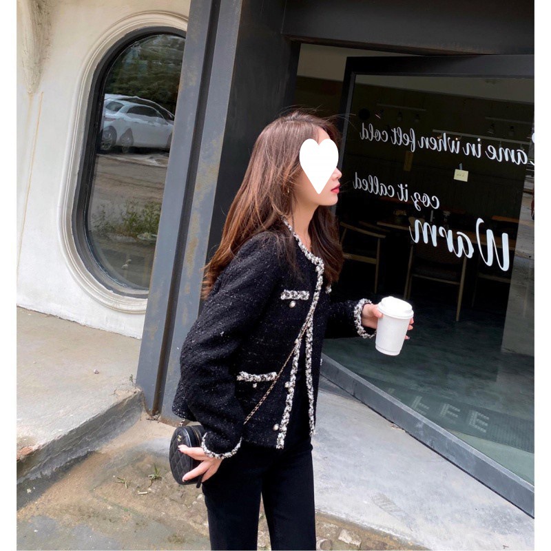 Nk French Socialite Small Fragrant Coat Female Early Autumn Everything With 2023 New Korean Version Of Loose Small Short Top details Picture
