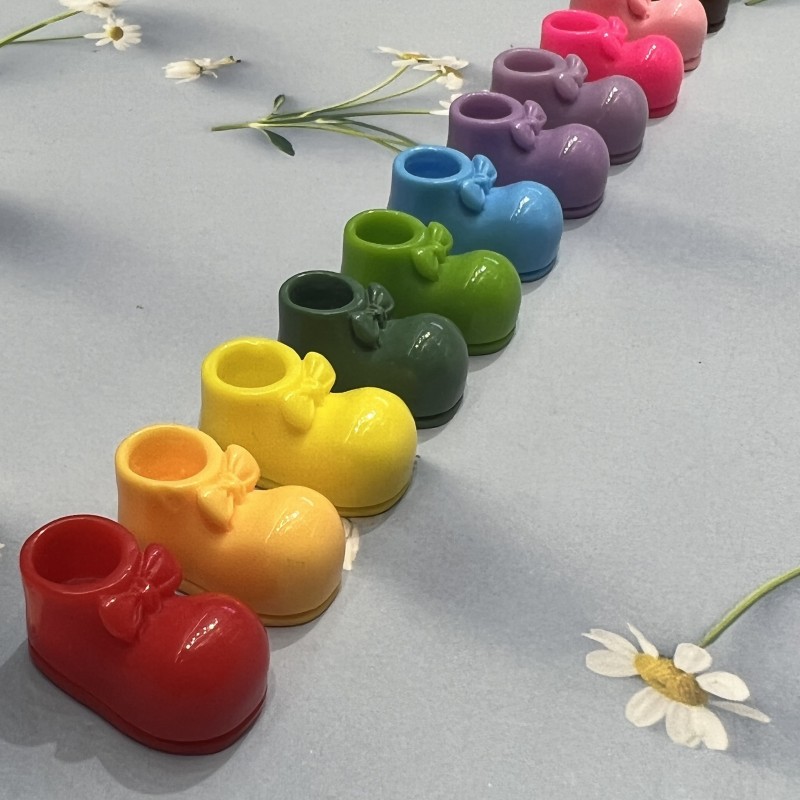 Shoe Accessories Hairball Toy Bow Small Shoes Diy Shoe Accessories Hand Pasted Bow Shoes Specification drawing