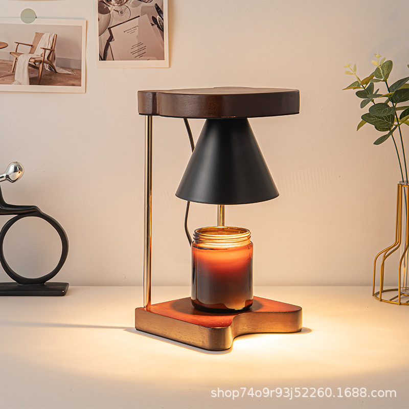 The New Amazon American Standard Pleated Iron Art Aromatherapy Melting Wax Lamp Retro Aromatherapy Essential Oil Melting Candle Bedroom Atmosphere Lamp Specification drawing