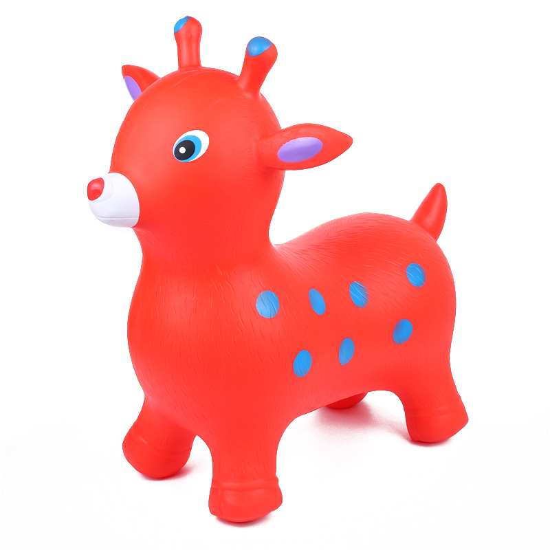 可爱卡通宝宝防摔摇摇马加厚可坐骑幼儿园跳跳马儿童充气玩具现货