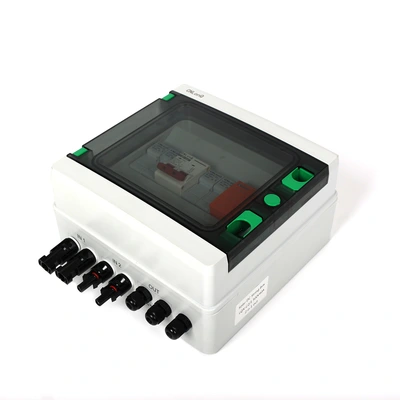 500V2 Input 1 Output Solar Dc Photovoltaic Bus Box Blown Fuse Surge Plastic Special Distribution Box