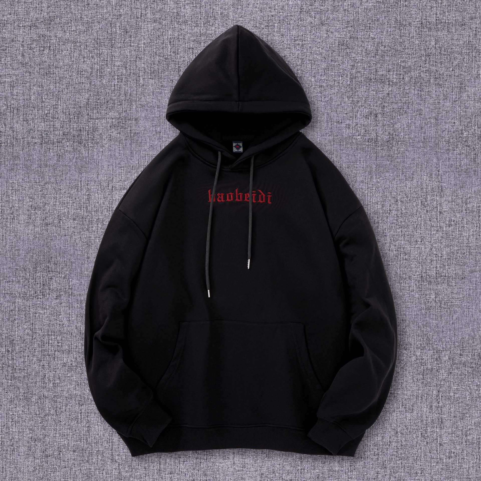 The new autumn and winter collection of heavy-duty embroidery hoodies, men's hooded shirts, large-sized men's pullovers and casual couple shirts from a trendy brand details Picture