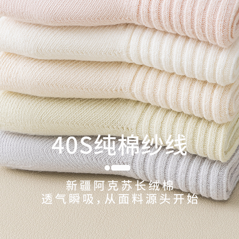 运动、休闲棉袜实物图