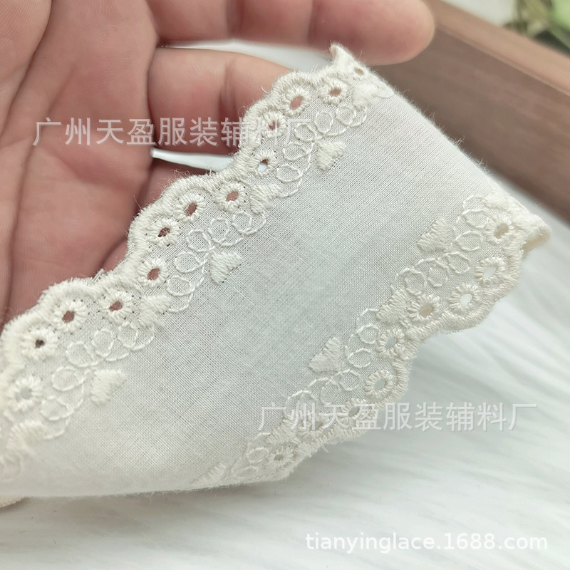 Factory direct sales of woven tape double-sided cotton lace trim accessories, Lolita clothing skirt decoration home textile products pic 8