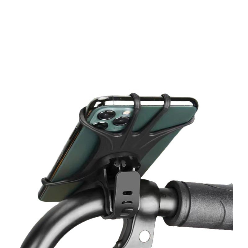 New bicycle and mobile phone riding stand, silicone 360-degree rotating anti-shake bag navigation detachable mobile phone stand Item Picture